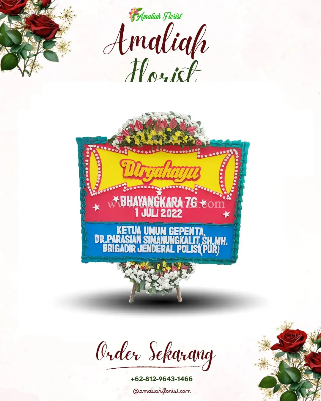 Papan Bunga HUT Ulang Tahun Cepokolimo